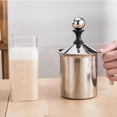 thumbnail image 7 of Milk Frother Handheld, Creamy Milk Foam Maker, Stainless Steel Hand Held Frother for Coffee, Latte, Cappuccino, Frappe, Matcha, Hot Chocolate, 7 of 7