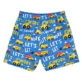 thumbnail image 2 of Construction Vehicle Pattern Swim Trunks Quick Dry Beach Pool Board Shorts Lightweight Stylish Print Sizes 2T to XL, 2 of 8