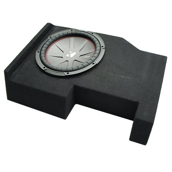 2014 - 2018 Chevy Silverado Crew Cab Kicker CompR CWR10 Single 10 Sub Box 2 Ohm