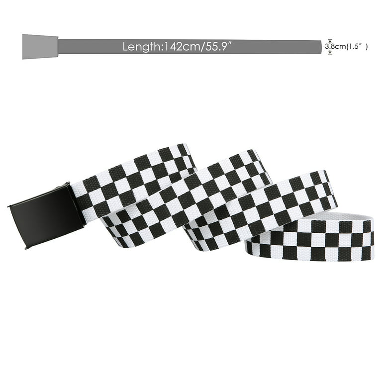 Classic brown plaid checkered cloth belt, Zazzle