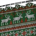 thumbnail image 3 of Red and Green Christmas Reindeer Pattern Shower Curtain 84"x72" ,Bathroom Decorative Shower Curtains Set with 12 Hooks,Modern Waterproof Washable Shower Curtain, 3 of 6