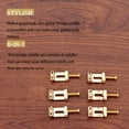 thumbnail image 3 of Wosthever Paquete de 6 sillines de puente de guitarra eléctrica con tornillos, resortes, guitarras de repuesto, sillines de instrumentos Accesorios para instrumentos musicales, 3 of 6
