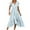 Blue3, variant on Mgmyaa Women's Elegant Long Dress Casual Summer Bohemian Floral Dress A-Line Short Sleeve V-Neck Print Flowy Swing Maxi Beach Dress