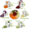 thumbnail image 2 of Spiralizer 4 -blade Vegetable Spiralizer Foldable Spiral Slicer Zucchini Noodle Veggie Pasta Spaghetti Maker, 2 of 5