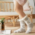 thumbnail image 2 of Women Winter Thick Slipper Socks With Grippers Non Slip Christmas Warm Fuzzy Socks, 2 of 9