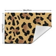 thumbnail image 3 of XMXY Woven Placemats Set of 4 PCS, Modern Handsome Leopard Table Mats Washable Heat Resistant Placemats, 3 of 6