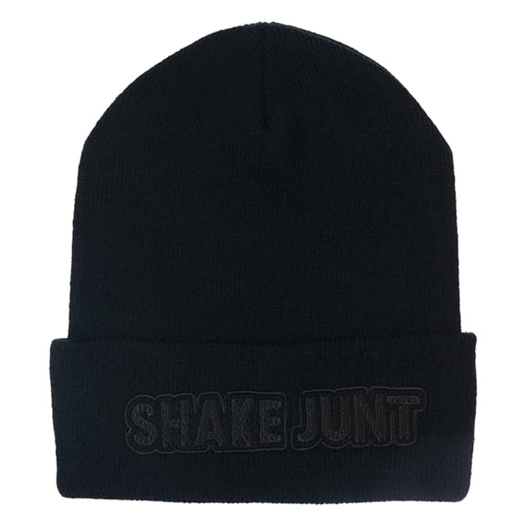 Shake Junt Stretch Logo Beanie Black Hat