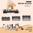 thumbnail image 3 of AVERYDAY Elevated Dog Bowl for Large Dogs, 4 Heights Adjustable Raised Dog Bowl with 2 Stainless Steel Food Water Bowls, Raised Pet Bowls for Large Medium Breed, 3 of 9