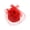 Red, variant on ChicHeadwear Three Rose Stone Feather Mesh Pillbox - Red