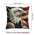 thumbnail image 4 of nygtbtfer  American Bald Eagle Throw Pillow Cover Grunge USA Flag Pillow Case Pillowcase for Bedroom, Living Room, Cushion Sofa Standard Size  White, 4 of 7