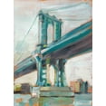 thumbnail image 2 of Harper, Ethan 12x14 Gold Ornate Wood Framed with Double Matting Museum Art Print Titled - Contemporary Bridge I, 2 of 4