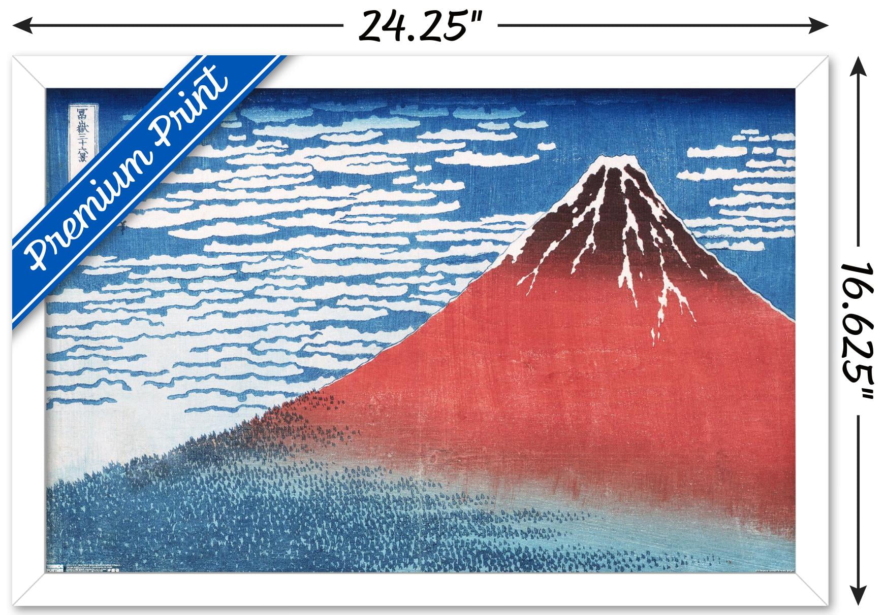 Fine Wind, Clear Morning by Katsushika Hokusai Wall Poster, 14.725
