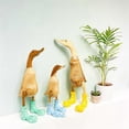 thumbnail image 4 of Resin Duck Statue Garden Sculpture Cute Cartoon Ducks Wearing Spotted Wellies Boot Good Luck Figurine Yellow-S, 4 of 5