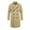 Khaki, variant on uublik Mens Trench Coat Navy Long Sleeve Classic Overcoat Open Front Cardigan Jacket