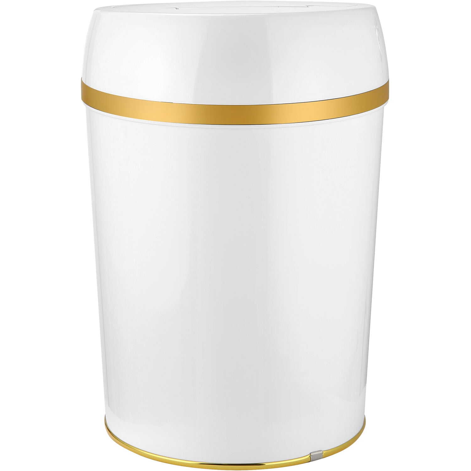 Hanover 9 Liter - 2.3 Gallon Trash Can for Home and Kitchen | Fingerprint Smudge Resistant | Soft Close | Sensor Lid | White