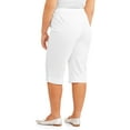 thumbnail image 4 of Women's Plus-Size Pull-On Bling Tab Capri, 4 of 4