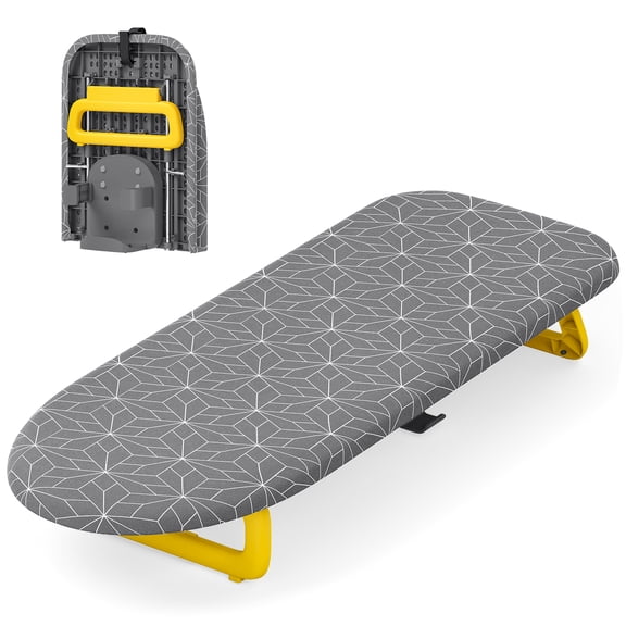 BEHERZT Ironing Board, Small Tabletop Ironing Board with Iron Holder, Foldable&Space-Saving
