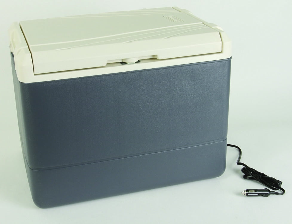 40-Quart powerchill Thermoelectric Cooler avec Powercord Noir//Argent Portable