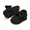 thumbnail image 5 of Infant Baby Girls Bowknot Shoes Soft Sole Princess Wedding Dress Flats Prewalker Newborn Light Baby Sneaker Shoes Black 12-18M, 5 of 7