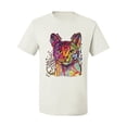 thumbnail image 2 of Wild Bobby, Dean Russo Colorful Cat Abyssinian Cat Lover Men Graphic Tee, White, 5X-Large, 2 of 5