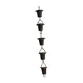 thumbnail image 4 of Almencla 100cm Rain Chain for Gutter Porch Water Catcher Chain Replacement Downspouts Trumpet Shape, 4 of 8