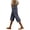 Gray-1, variant on Cropped Linen Pants Women Summer Loose Fit Casual Gauze Capri Pants Elastic Waist Capris Beach Trousers with Pockets