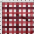 thumbnail image 3 of oneOone Cotton Flex Bright Red Fabric Gingham Check Dress Material Fabric Print Fabric By The Yard 40 Inches Wide, 3 of 4