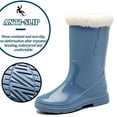 thumbnail image 3 of AUXDIQ Wellington Boots Women Mid-calf Wellies Waterproof Rain Boots Outdoor Garden Shoes, 3 of 6
