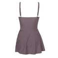 thumbnail image 6 of Gubotare Swim Dresses for Women Womens Swimdress One Piece Swimsuit Tummy Control Swim Dresses Skirt Bathing Suit,Grey L, 6 of 7