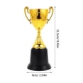thumbnail image 2 of Mini Gold Trophy Cups Plastic Award Trophies For Kids Soccer Basketball Racing Competitions Parties And Celebrations, 2 of 8
