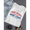 thumbnail image 3 of Fake Media - Mind Virus Tee T-shirt Women's, 3 of 4