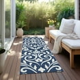 thumbnail image 6 of Addison Rugs Chantille Indoor/Outdoor Transitional Floral Navy Washable Runner Rug, 2'3" x 7'6", 6 of 6