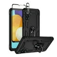 thumbnail image 1 of TASHHAR Samsung Galaxy A04S Case/A13 5G Case with Screen and Lens Protector Magnetic Ring Kickstand Military Grade Double Layer Drop Protection Rugged Detachable for Galaxy A04S/A13 5G Phone - Black, 1 of 8