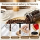 thumbnail image 3 of Frascos de Vidrio con Tapa Hermética, Contenedor de Vidrio Reutilizable con Etiquetas y Marcador, Frascos para Cocina, Refrigerador, Salsas y Meal Prep (8 piezas), 3 of 4