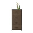 thumbnail image 4 of Topcobe 4-Tier Dresser Drawer, End Table Storage with 4 Drawers, Nightstand Shelf Storagefor Closets/Nursery/Dorm Room, 4 of 9