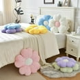 thumbnail image 6 of Flower Pillow, Flower Shaped Pillow Decorative Throw Pillows for Bed Couch, Cute Daisy Pillow Dorm Decor Floor Seating Cushion (Green, 19.6 Inches), 6 of 7