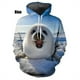 thumbnail image 5 of Sudadera con capucha con estampado de foca 3D para hombre y mujer, divertida sudadera con capucha con estampado de foca oso, estilo Harajuku, 5 of 5