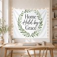 thumbnail image 5 of Botanical Wreath with Text on Off-White Background, Calming Rustic for Home Decor Enthusiasts, Framed Wall Art, Birthday Gift, Tapestry Wall Hanging for Bedroom and Living Room, 5 of 7