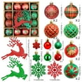 thumbnail image 3 of 40 Packs Shatterproof Christmas Decorations Ornaments with Hanging Loops for Christmas Tree Decoration Xmas Decor Holiday Wedding Party Hand-held Gift Package, 3 of 9