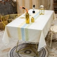 thumbnail image 1 of Rectangle Tablecloths Dining Table Cover Party Table Cloths Cotton Linen Table Cloth 140*180cm 3, 1 of 5