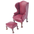 thumbnail image 1 of Sillón miniatura PU cuero Rojo 1:12 Sunnimix, 1 of 7