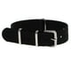 thumbnail image 1 of Ancho De Reempzo De Banda De Reloj De Correa De Reloj De Nylon Tejido Negro 22mm Zulema Bandas de reloj, 1 of 8