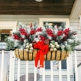 thumbnail image 6 of BinKFF Artificial Christmas Flowers Bouquet with Pine Cone Red Berry, Fake Christmas Floral Winter Faux Flowers Plants for Home Indoor Outdoors Table Decorations Garland Wreath Arrangements, 6 of 9