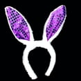 thumbnail image 1 of Under $5 Heardband Purple Easter Adult Children Sequins Hairband Rabbit Ear Headband Hairband Accessories, 1 of 2