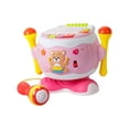 thumbnail image 4 of Juguete para bebé, mesa de actividades para bebé con luz, juguete con sonido sensorial, tambor de mano para niños, tambor para niños de 1, 2, 3 y 4 rosa, 4 of 8