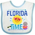 thumbnail image 3 of Inktastic Florida Time Summer Vacation Boys or Girls Baby Bib, 3 of 4