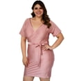thumbnail image 2 of Vestido Roman Fashion 0906 Rosa Talla Extra 38, 2 of 6