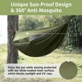 thumbnail image 2 of Camping Haock with Mosquito Net and Sunshade Backing Haock with Ridge Rope Tree Straps Lightweight Portable Haocks for Outside Hiking and Travel, 2 of 8