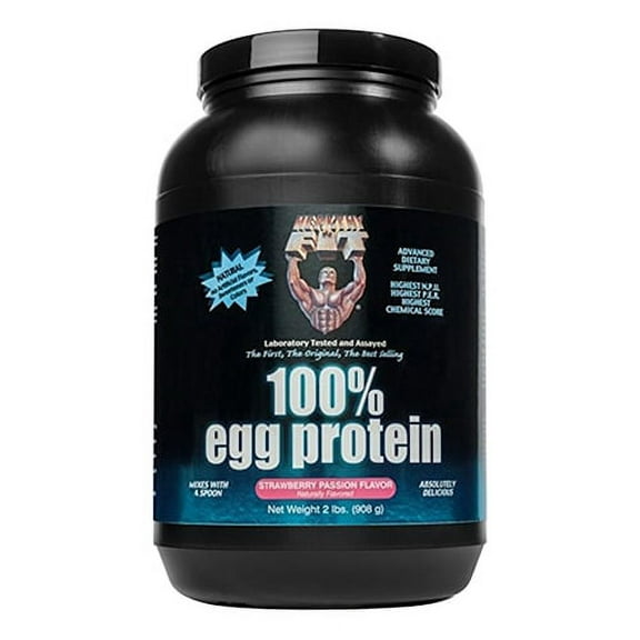 Healthy N Fit Strawberry Passion 100 Percent Egg Protein Supplement Powder, 2 Lbs
