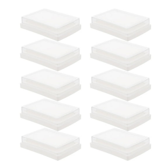 Masteelf 15pcs Empty High-Density Sponge Ink Pads Blank Refillable Stamp Pads for Office Crafts Art Projects Quick Document Stamping